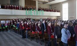 Vytauto Didžiojo gimnazijoje - gyva trispalvė