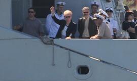 Prezidentė Klaipėdoje apžiūrės karo laivus