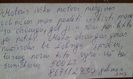 Ieško moters, kuri už 500 Lt suvilios vyrą