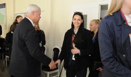 Meras pagerbė "Fortūnos" krepšininkes