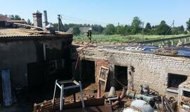 Šilutės rajone sprogo briketų cechas