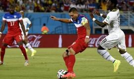 JAV futbolininkai pasaulio čempionate įveikė Ganos komandą