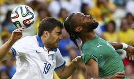 Pačioje rungtynių pabaigoje pergalę išplėšę Graikijos futbolininkai pateko į aštuntfinalį