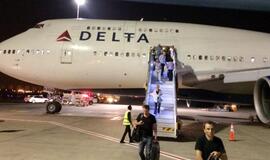 "Delta Airlines" lėktuvas priverstinai nusileido Tel Avivo oro uoste