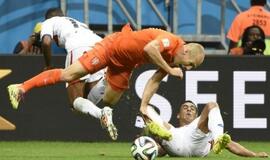 Olandijos futbolininkai po 11 m baudinių serijos iškovojo kelialapį į pasaulio čempionato pusfinalį