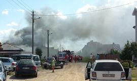 Palangos kvartalą apgaubė gaisro dūmai