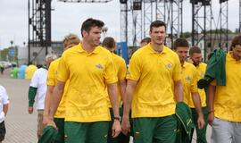 Rinktinės krepšininkai plaukiojo jachtomis