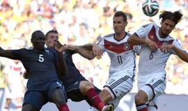 Pirmąja pasaulio futbolo čempionato pusfinalio dalyve tapo Vokietijos rinktinė