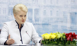 Prezidentė: Rusijos invazija kelia grėsmę Ukrainos išlikimui ir tarptautinei taikai