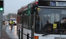 Greičiausieji Klaipėdoje - autobusas ir dviratis