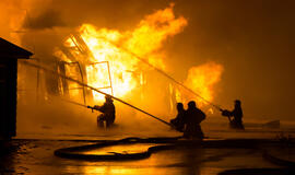 Per gaisrą Šakių rajone nukentėjo vyras