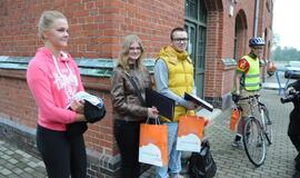 Greičiausieji Klaipėdoje - autobusas ir dviratis