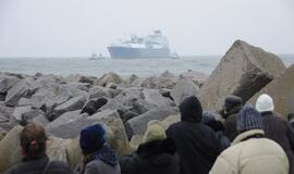 Į Klaipėdą atplaukė laivas-saugykla "Independence"