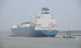 Į Klaipėdą atplaukė laivas-saugykla "Independence"