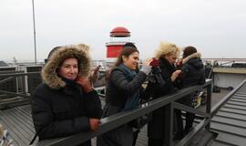 Į Klaipėdą atplaukė laivas-saugykla "Independence"