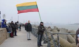 Į Klaipėdą atplaukė laivas-saugykla "Independence"