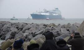 Į Klaipėdą atplaukė laivas-saugykla "Independence"