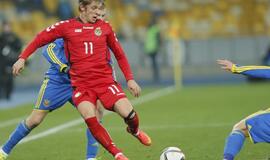 Lietuvos futbolininkai sužaidė lygiosiomis su ukrainiečiais