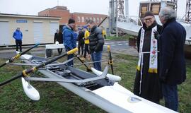 Klaipėdos irklavimo basėje - krikštynos