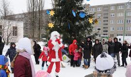 Tradicinė dovana gyventojams - kalėdinės žaliaskarės