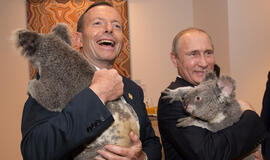 Vladimiro Putino fotosesija su koala atsiėjo mokesčių mokėtojams 24 tūkstančius Australijos dolerių