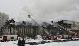 Gaisras vieno iš Maskvos institutų bibliotekoje