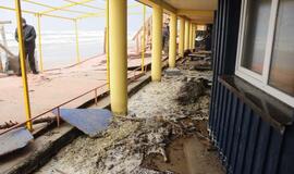 Audros padariniai Klaipėdoje