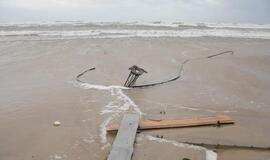 Audros padariniai Klaipėdoje