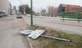 Audros padariniai Klaipėdoje