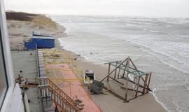 Audros padariniai Klaipėdoje