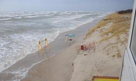 Audros padariniai Klaipėdoje