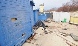 Audros padariniai Klaipėdoje