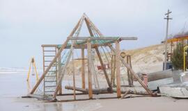 Audros padariniai Klaipėdoje