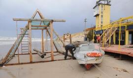 Audros padariniai Klaipėdoje