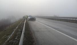 Ant Minijos tilto čekas sukėlė avariją