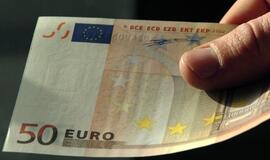 Vis dar randama įtartinų euro banknotų