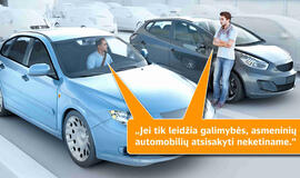 Žmonės asmeninių automobilių atsisakyti neketina