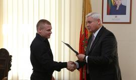 Sunkiaatlečių pagerbimas pas merą