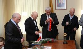 Sunkiaatlečių pagerbimas pas merą