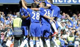 "Chelsea" futbolininkai po ketverių metų pertraukos tapo Anglijos čempionais