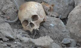 Vilniaus rajone rasta žmogaus kaukolė ir kaulai
