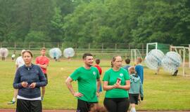 Šilutėje vyko pirmasis Lietuvoje "zorbing" futbolo čempionatas