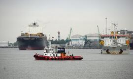 Klaipėdos uoste - konteinervežis "MSC Charleston"