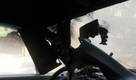 Danės gatvėje liepsnojo automobilis