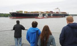 Klaipėdos uoste - konteinervežis "MSC Charleston"