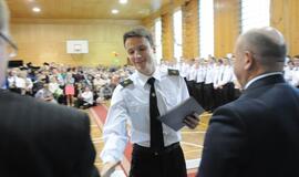 Jūreivystės mokykloje įteikti diplomai