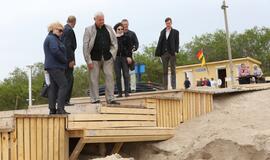 Meras apžiūrėjo Klaipėdos paplūdimius