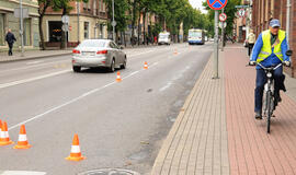 Miesto valdžia skuba dviratininkus "iškelti" į gatvę