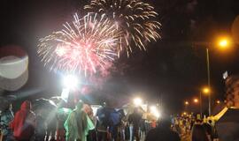 Jūros šventės dangų nušvietė fejerverkai