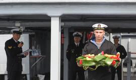 Prezidentė pagerbė žuvusiuosius jūroje